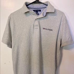 Gray Tommy Hilfiger Polo Shirt